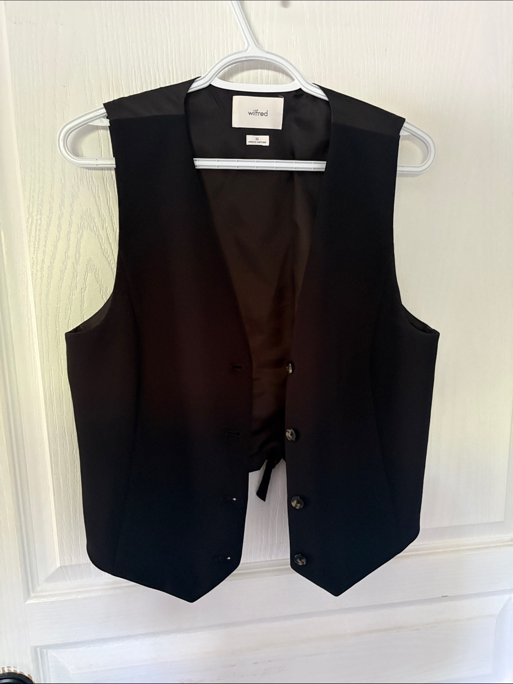 Wilfred Black Women's Tailored Vest